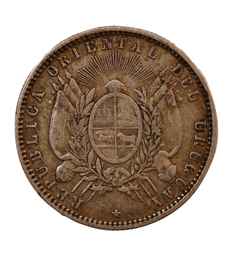 URUGUAY - 20 CENTESIMOS ARGENT 1893 So
