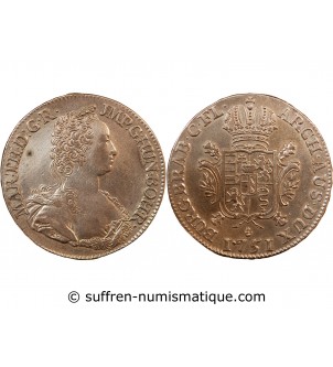 PAYS-BAS AUTRICHIENS, DUCHÉ DE BRABANT, MARIE-THERESE - DUCATON ARGENT 1751 ANVERS