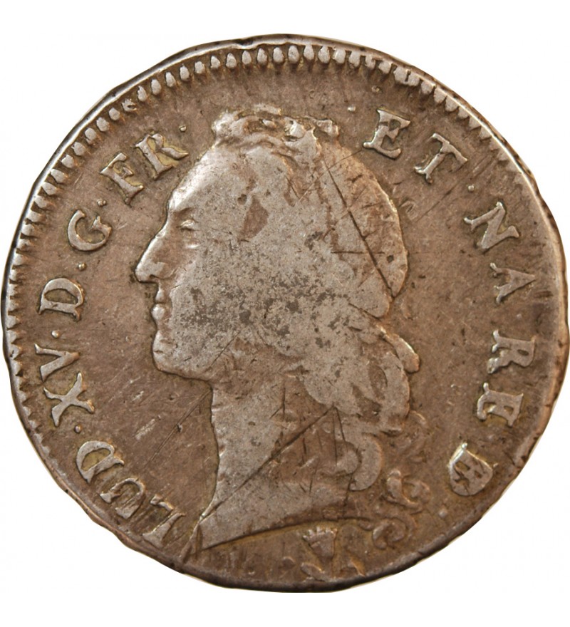 LOUIS XV - ECU DE BÉARN ARGENT AU BANDEAU 1753 PAU - R2