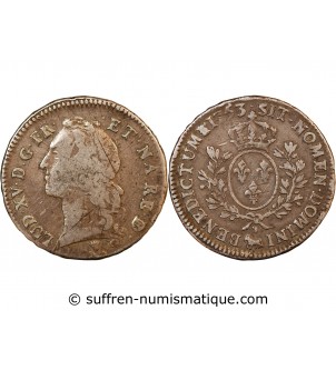 LOUIS XV - ECU DE BÉARN ARGENT AU BANDEAU 1753 PAU - R2