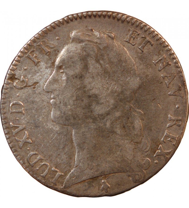 LOUIS XV - ECU ARGENT AU BANDEAU 1766 M TOULOUSE