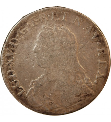 LOUIS XV - ECU ARGENT AUX BRANCHES D'OLIVIER 1732 I LIMOGES - R3