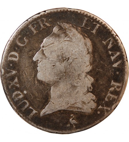LOUIS XV - ECU ARGENT A LA VIEILLE TÊTE 1772 A PARIS