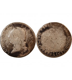 LOUIS XV - ECU ARGENT A LA VIEILLE TÊTE 1774 & AIX - R2 2