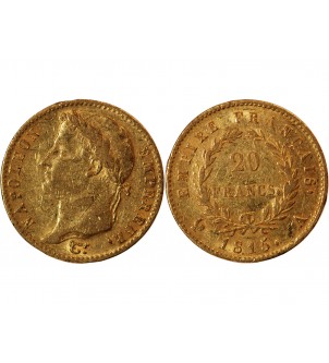 NAPOLEON Ier﻿ - 20 FRANCS OR 1815 A PARIS "100 Jours" 2