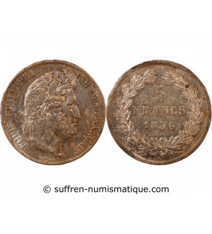 LOUIS PHILIPPE﻿ - 5 FRANCS ARGENT 1836 B ROUEN "Type Domard, Tr relief"