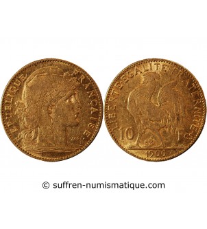 MARIANNE, COQ - 10 FRANCS OR 1900