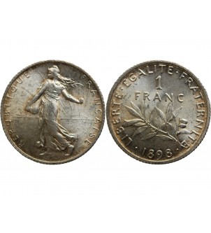France 1 Franc Semeuse 1898 2