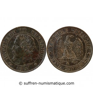 NAPOLEON III - 5 CENTIMES 1855 K BORDEAUX - Ancre