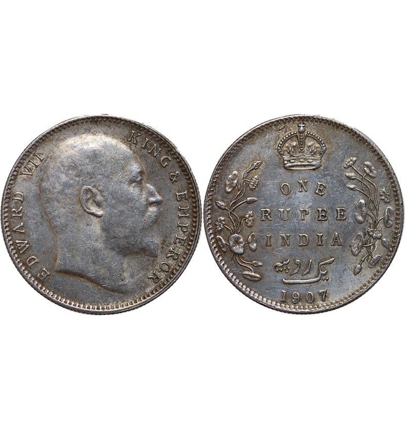 INDE - EDWARDS VII RUPEE 1907