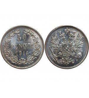 FINLANDE - 50 PENNIA 1916 HELSINKI 2