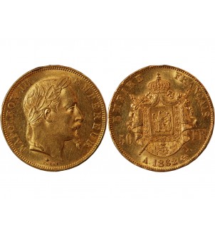 NAPOLEON III﻿ - 50 FRANCS OR 1862 A PARIS﻿﻿ 2