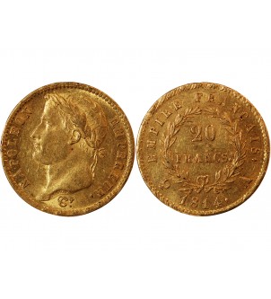 NAPOLEON Ier﻿ - 20 FRANCS OR 1814 A PARIS﻿﻿﻿ 2