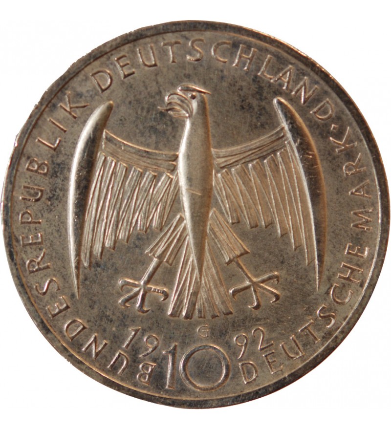 ALLEMAGNE - 10 MARK ARGENT 1992 G - KÄTHE KOLLWITZ