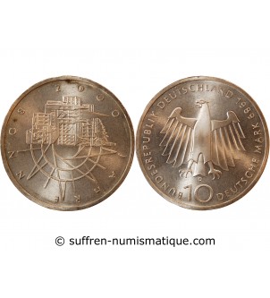 ALLEMAGNE - 10 MARK ARGENT 1989 D - 2000 ANS DE BONN