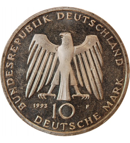 ALLEMAGNE - 10 MARK ARGENT 1993 F - 1000 ANS DE POTSDAM
