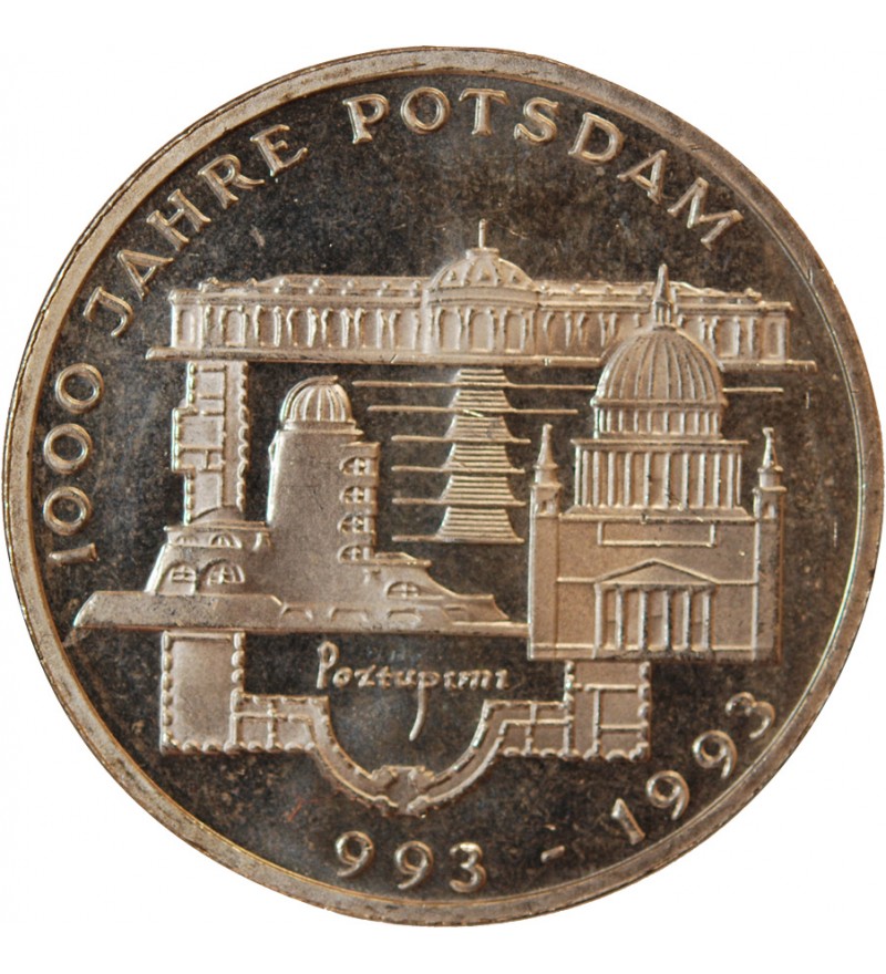 ALLEMAGNE - 10 MARK ARGENT 1993 F - 1000 ANS DE POTSDAM
