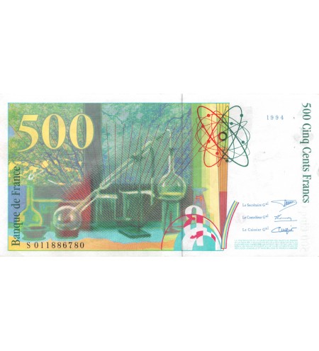 FRANCE, PIERRE ET MARIE CURIE - 500 FRANCS 1994 - SÉRIES VARIÉES - TTB