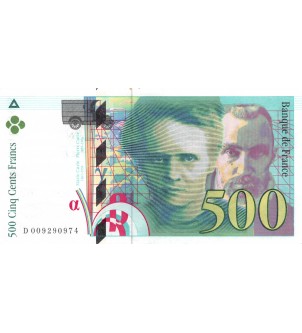 FRANCE, PIERRE ET MARIE CURIE - 500 FRANCS 1994 - SÉRIES VARIÉES - TTB+ 2