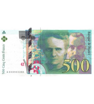 FRANCE, PIERRE ET MARIE CURIE - 500 FRANCS 1995 - SÉRIES VARIÉES - TB+ 2