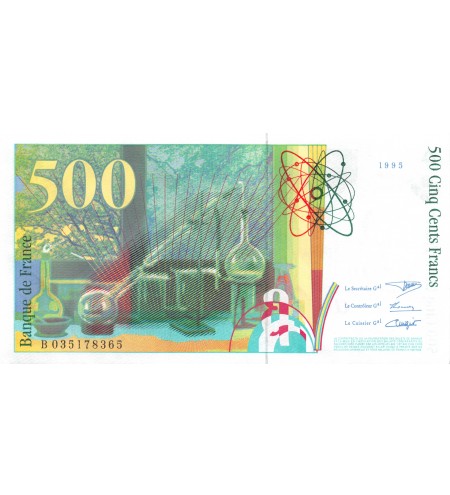 FRANCE, PIERRE ET MARIE CURIE - 500 FRANCS 1995 - SÉRIES VARIÉES - TTB+