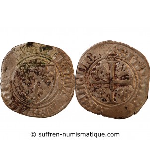 CHARLES VI - BLANC GUENAR 1380 / 1422 DIJON