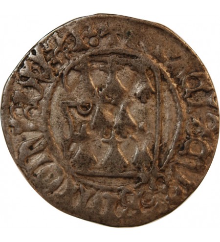 DUCHE DE BRETAGNE, FRANCOIS Ier - BLANC A LA TARGE 458 / 1488 RENNES