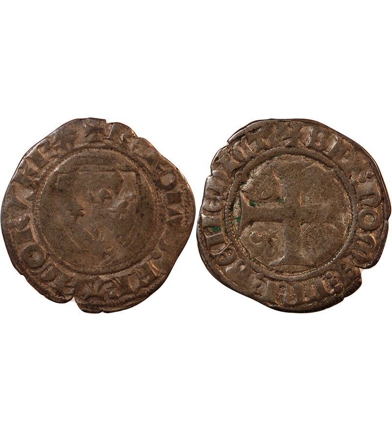 CHARLES VI - BLANC GUENAR 1380 / 1422 TOURNAI