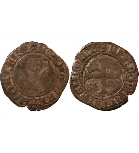 CHARLES VI - BLANC GUENAR 1380 / 1422 TOURNAI