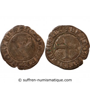 CHARLES VI - BLANC GUENAR 1380 / 1422 TOURNAI