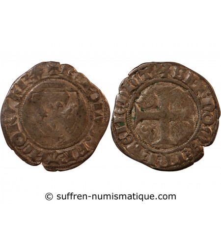 CHARLES VI - BLANC GUENAR 1380 / 1422 TOURNAI