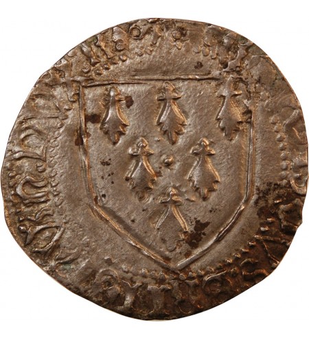 DUCHE DE BRETAGNE, FRANCOIS II - GROS A L'ECU 1458 / 1488 RENNES