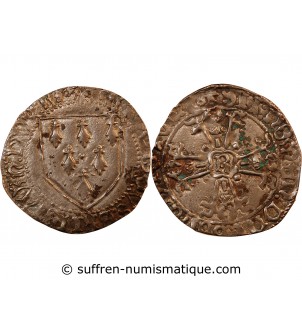 DUCHE DE BRETAGNE, FRANCOIS II - GROS A L'ECU 1458 / 1488 RENNES