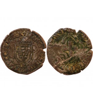 FRANCOIS Ier - DOUZAIN A LA CROISETTE 1515 / 1545 COEUR 2