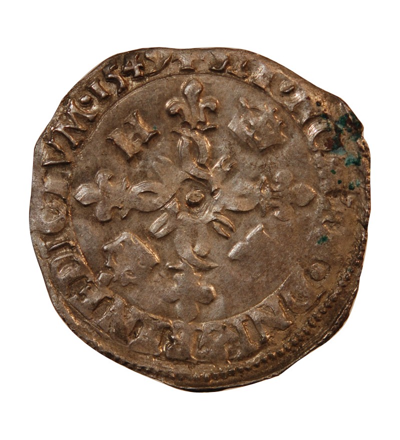 HENRI II - DOUZAIN AUX CROISSANTS 1549 B ROUEN