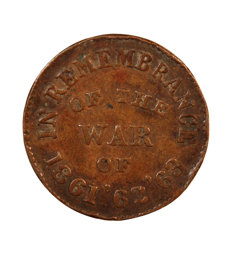 USA - JETON CUIVRE 1863 - REMEMBRANCE OF THE WAR