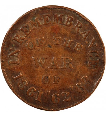 USA - JETON CUIVRE 1863 - REMEMBRANCE OF THE WAR