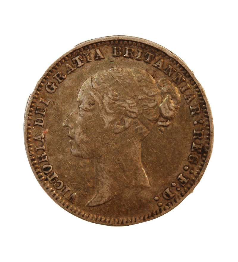 GRANDE-BRETAGNE, VICTORIA - 6 PENCE ARGENT 1879