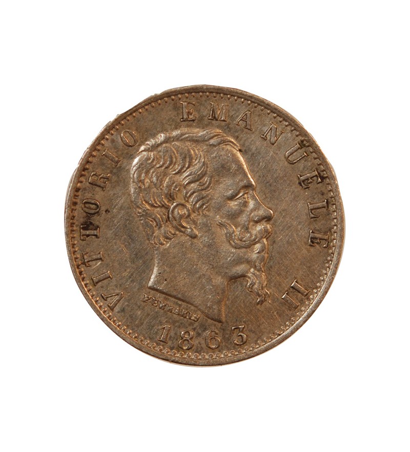 ITALIE, VICTOR EMMANUEL II - 20 CENTESIMI ARGENT 1863 M MILAN