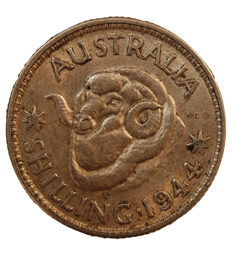 AUSTRALIE, GEORGES VI - SHILLING ARGENT 1944