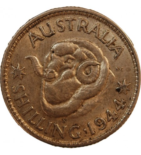 AUSTRALIE, GEORGES VI - SHILLING ARGENT 1944