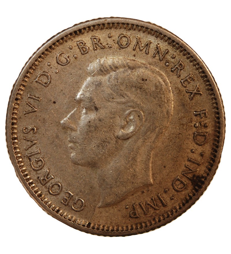 AUSTRALIE, GEORGES VI - SHILLING ARGENT 1944
