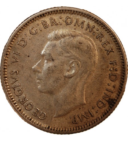 AUSTRALIE, GEORGES VI - SHILLING ARGENT 1944