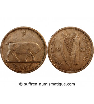 IRLANDE - 1 SCILLING ARGENT 1928