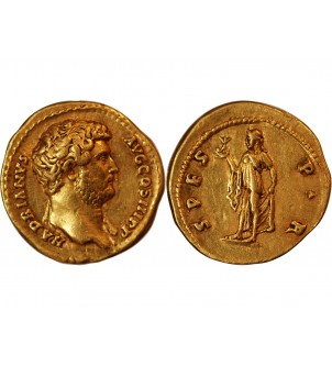 HADRIEN - AUREUS OR 137 ROME - SPES P R 2