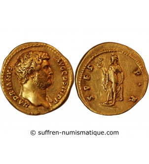 HADRIEN - AUREUS OR 137 ROME - SPES P R