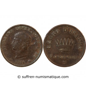 ITALIE, NAPOLEON 1er - 3 CENTESIMI 1811 M MILAN