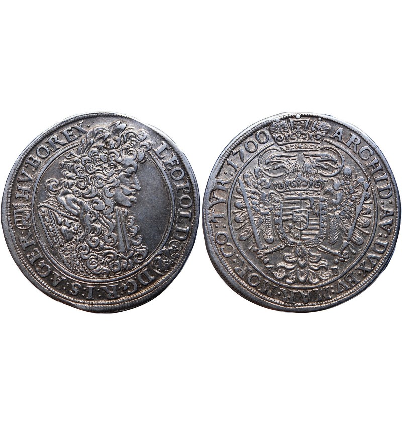 Hongrie HONGRIE - LEOPOLD Ier 1/2 THALER 1700 KREMNITZ﻿