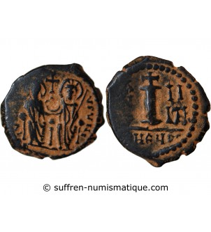 JUSTIN II ET SOPHIE - DECANUMMIUM 568 / 578 ANTIOCHE