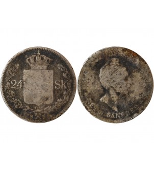 NORVEGE, OSCAR I - 24 SKILLING 1850 2